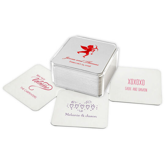 Design Your Own Valentine's Day Square Coasters